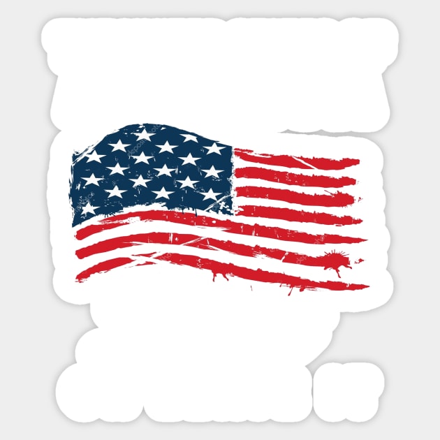 The United sates of America love it or leave it Sticker by TEEPHILIC